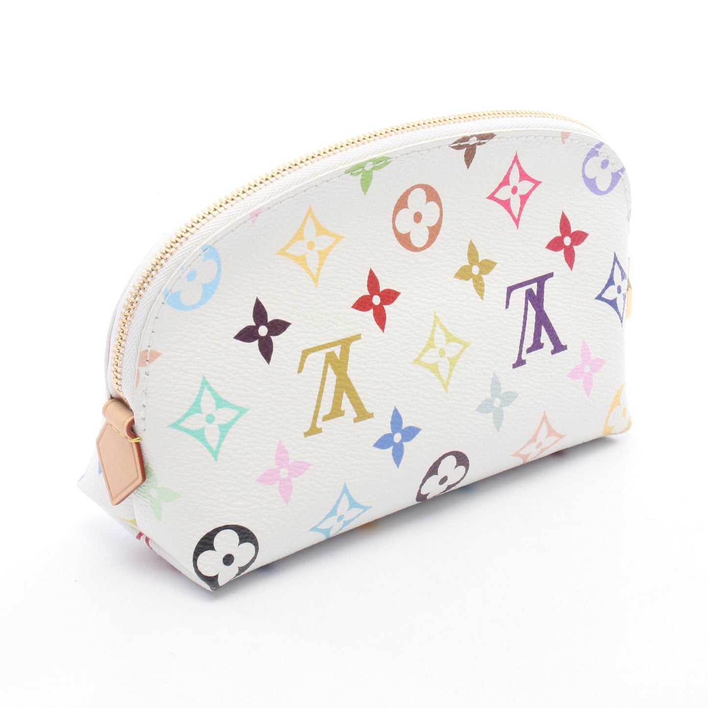 LV × TM ポシェット コスメティック モノグラムマルチカラー コスメポーチ PVC レザー ホワイト ルイヴィトン