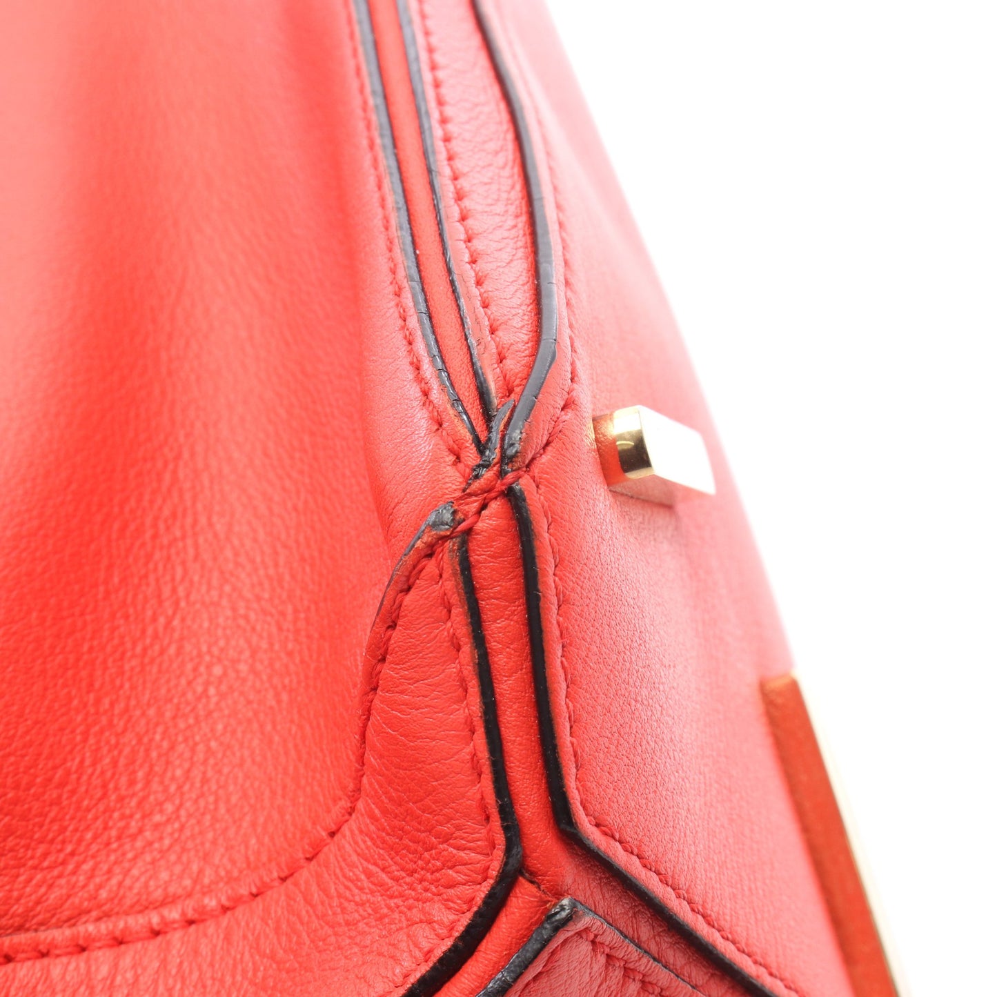 PUZZLE BAG SMALL パズルバッグ スモール 2WAY ハンドバッグ レザー レッド ロエベ
