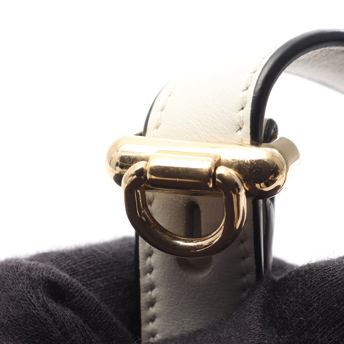 SOFT CALF アーケ ハンドバッグ レザー ホワイト プラダ バッグ PRADA