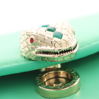 セルペンティ フォーエバー 2WAY ハンドバッグ レザー グリーン ブルガリ バッグ BVLGARI