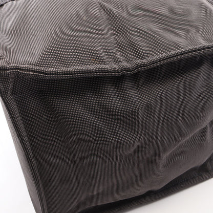 エールラインTGM ショルダーバッグ トートバッグ ナイロンキャンバス ダークグレー シルバー金具 エルメス