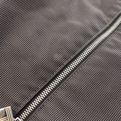 エールラインTGM ショルダーバッグ トートバッグ ナイロンキャンバス ダークグレー シルバー金具 エルメス