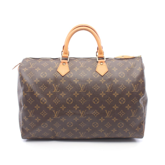 スピーディ40 モノグラム ハンドバッグ PVC レザー ブラウン ルイヴィトン バッグ LOUIS VUITTON