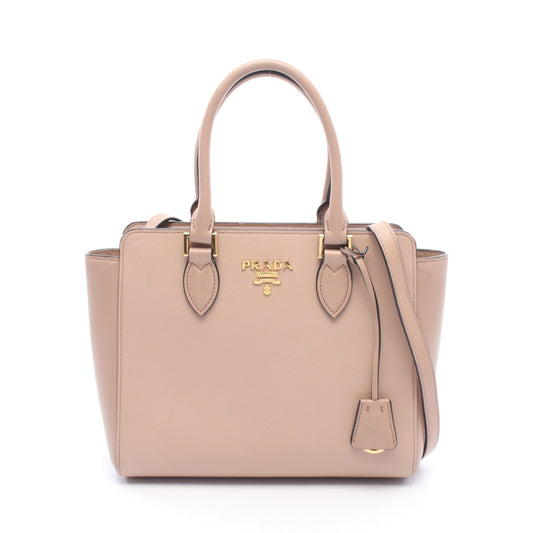 2WAY ハンドバッグ レザー ピンクベージュ プラダ バッグ PRADA