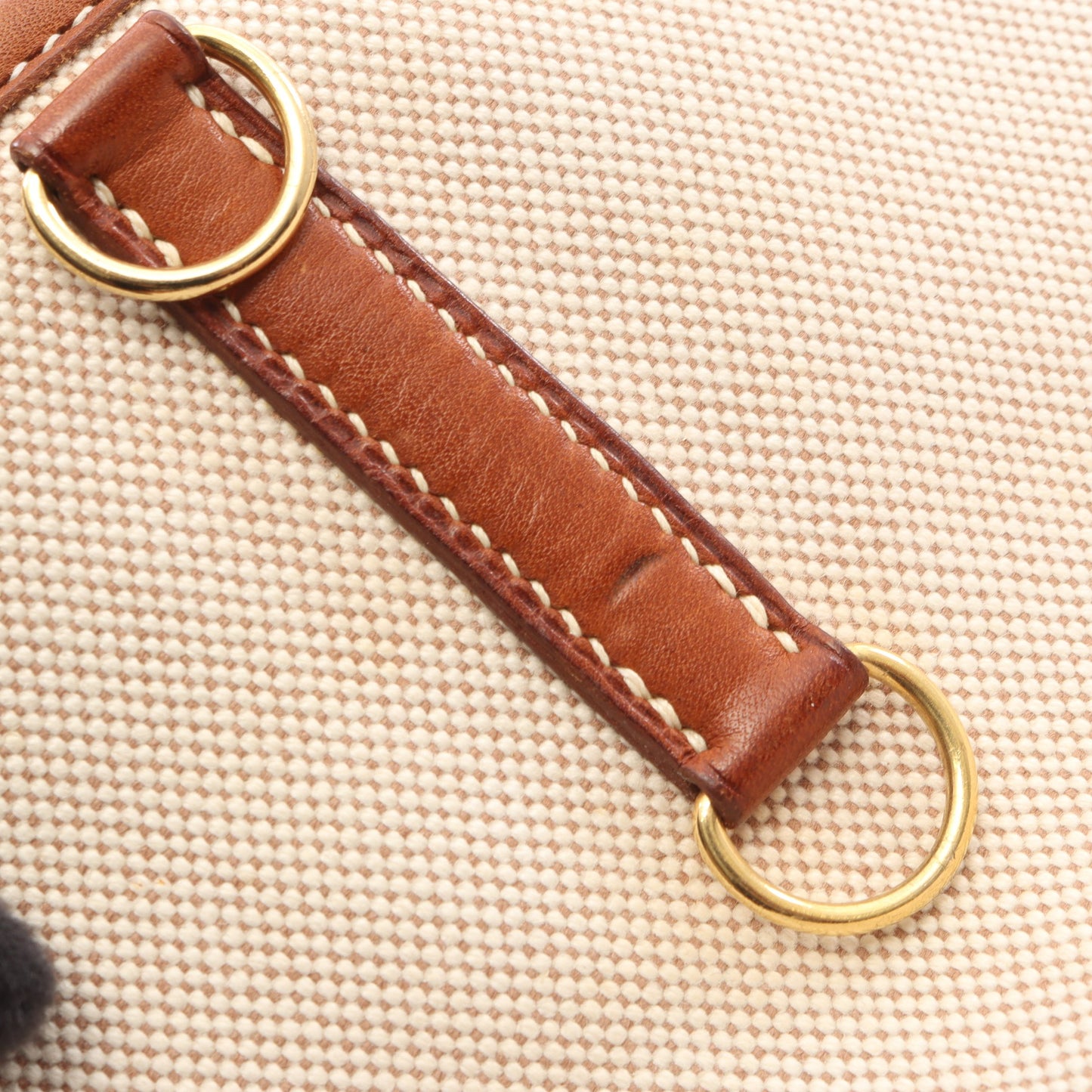 トリム31 ショルダーバッグ トワルアッシュ レザー ベージュ ブラウン ゴールド金具 □B刻印 エルメス