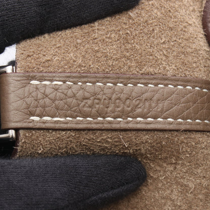 ピコタンロックMM ハンドバッグ トリヨンクレマンス グレー シルバー金具 Z刻印 エルメス
