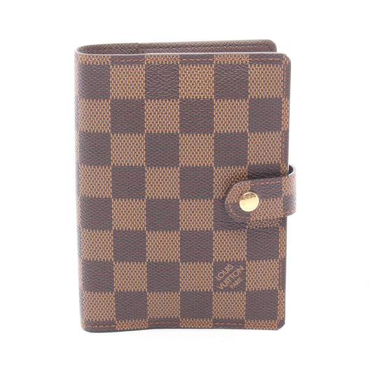 アジェンダPM ダミエエベヌ 手帳カバー PVC ブラウン ルイヴィトン 財布・小物 LOUIS VUITTON