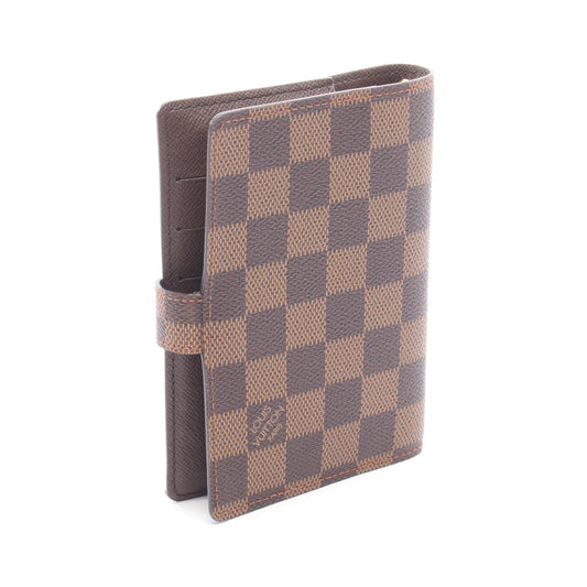 アジェンダPM ダミエエベヌ 手帳カバー PVC ブラウン ルイヴィトン 財布・小物 LOUIS VUITTON