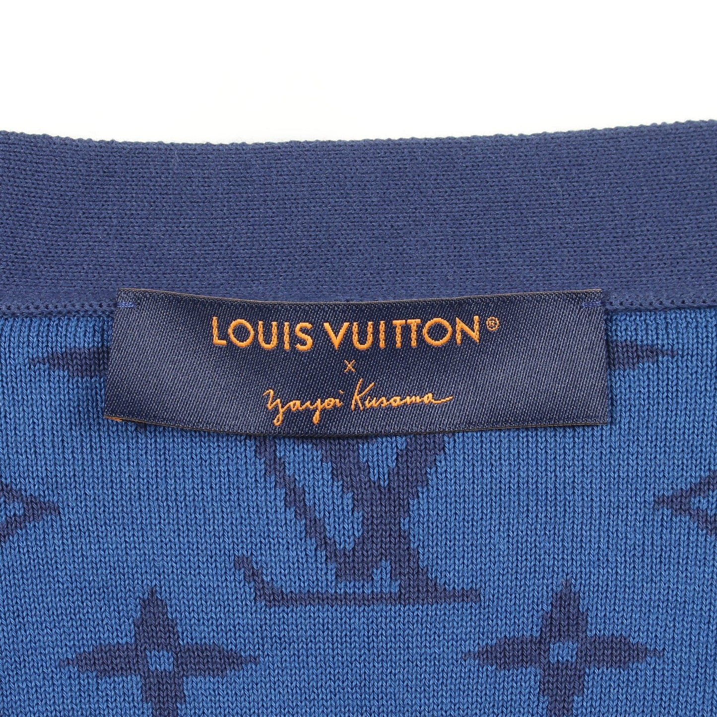 LOUIS VUITTON × 草間彌生 カーディガン コットン ブルー マルチカラー ルイヴィトン