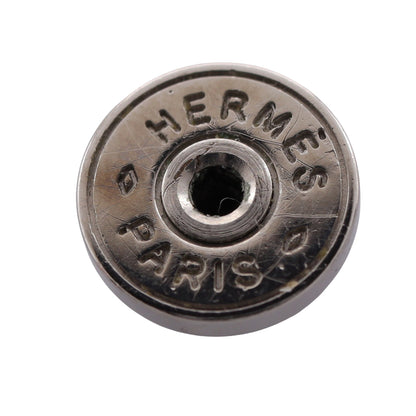 MINI POP H ミニポップアッシュ ピアス GP シルバー グレーベージュ エルメス アクセサリー HERMES