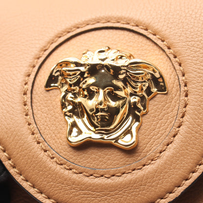 Versace × FENDI FENDACE ラ メドゥーサ トップハンドル 2WAY ハンドバッグ レザー ブラウン ヴェルサーチ