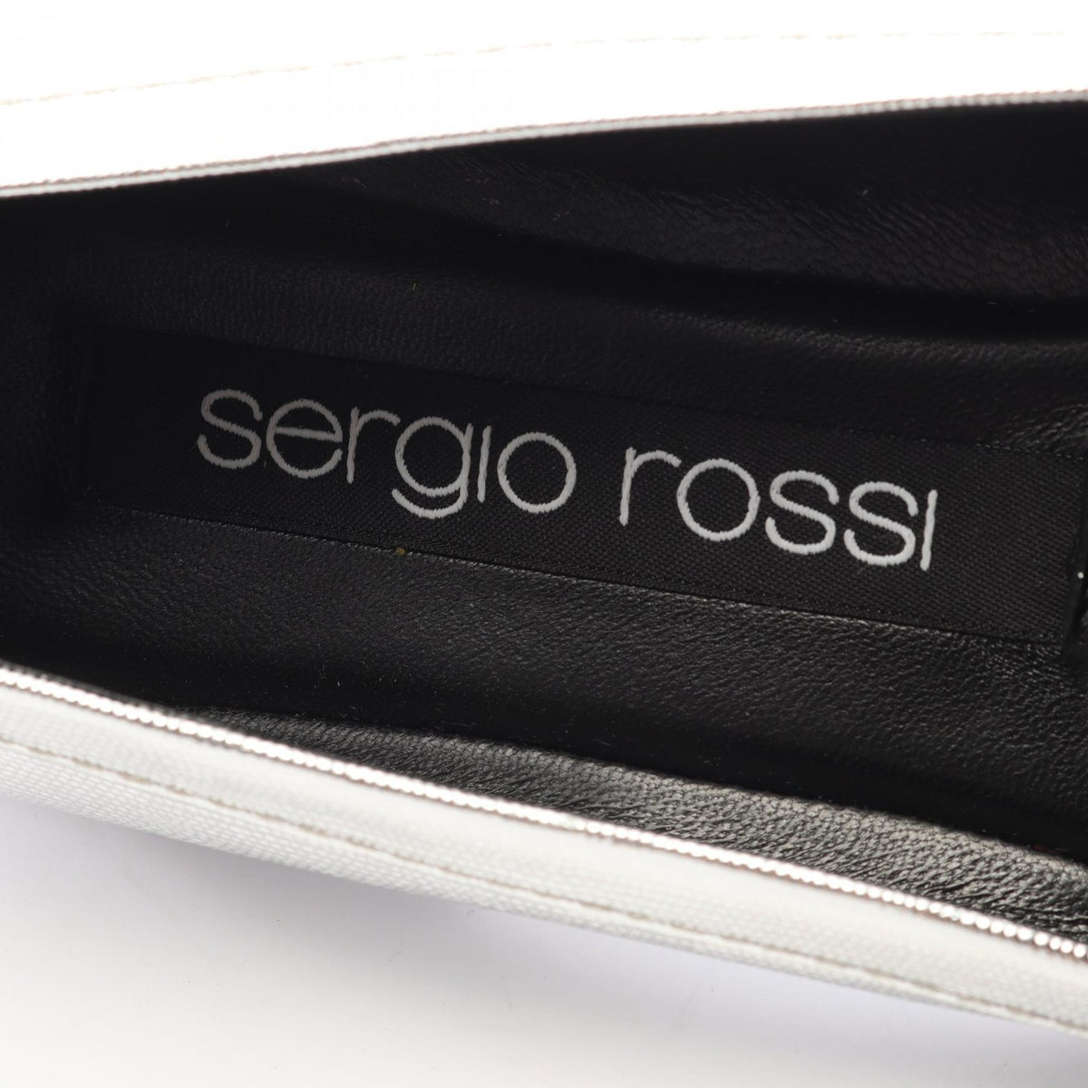 SR TWENTY モカシン レザー シルバー セルジオロッシ シューズ Sergio Rossi