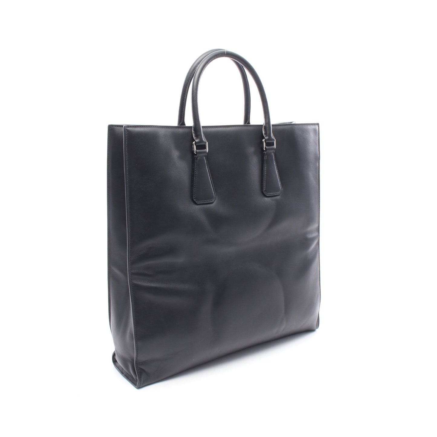 SHOPPING 2WAY ハンドバッグ トートバッグ レザー ブラック プラダ