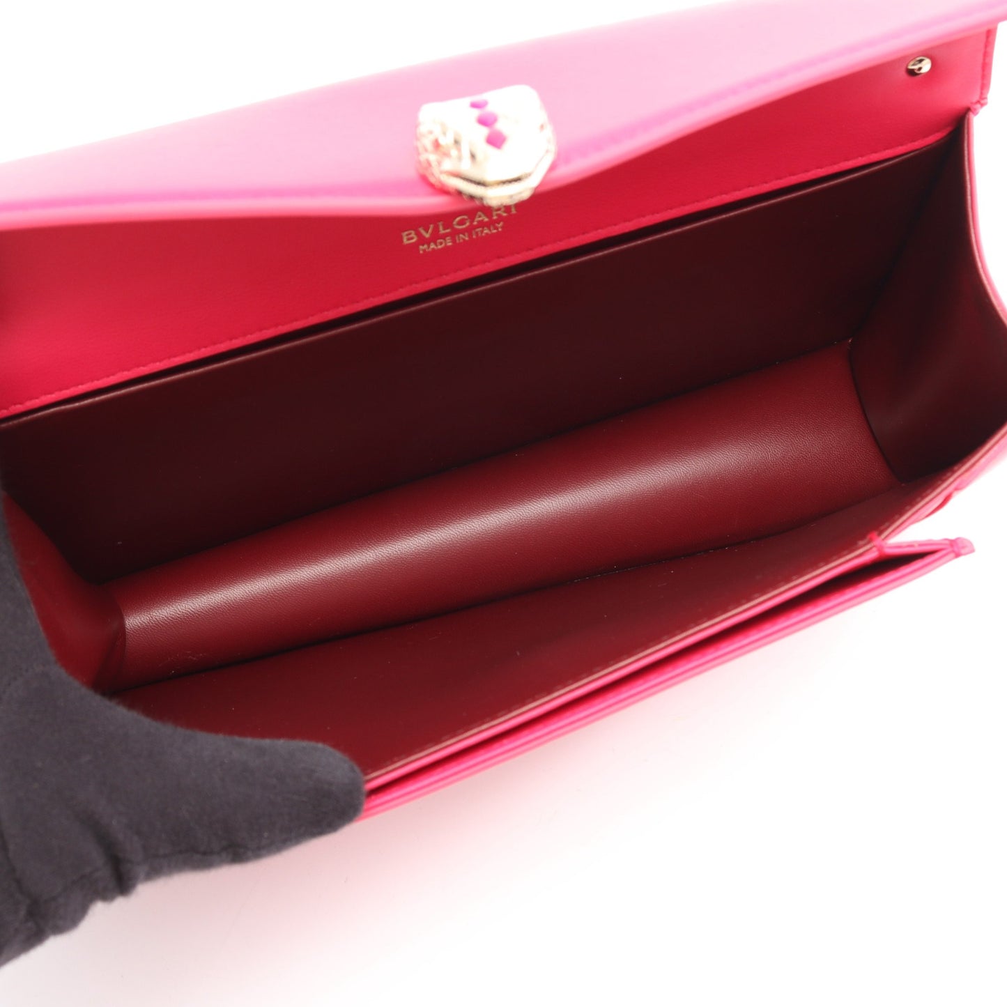 セルペンティ フォーエバー ハンドバッグ 2WAY ハンドバッグ レザー ピンク ブルガリ