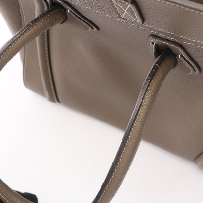 ラゲージ マイクロショッパー ハンドバッグ トートバッグ レザー グレーベージュ セリーヌ バッグ CELINE