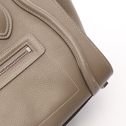 ラゲージ マイクロショッパー ハンドバッグ トートバッグ レザー グレーベージュ セリーヌ バッグ CELINE