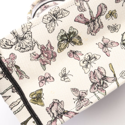 BOOK TOTE ブックトート ミディアム ハンドバッグ トートバッグ キャンバス ホワイト ブラック マルチカラー クリスチャンディオール