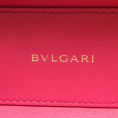 セルペンティ ジュエリーボックス 2WAY バニティバッグ ハンドバッグ レザー レッド ブルガリ バッグ BVLGARI