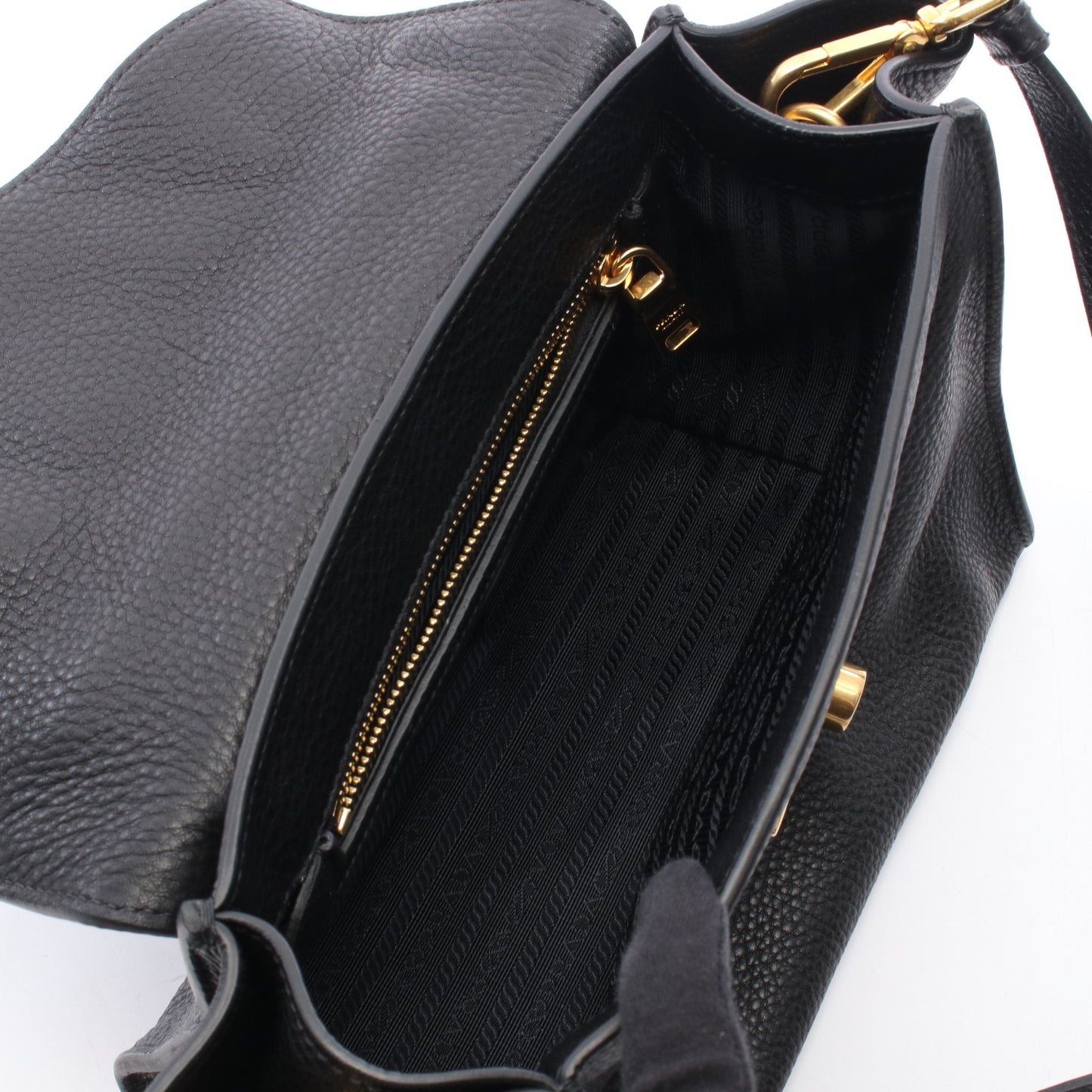VIT.DAINO 2WAY ハンドバッグ レザー ブラック プラダ