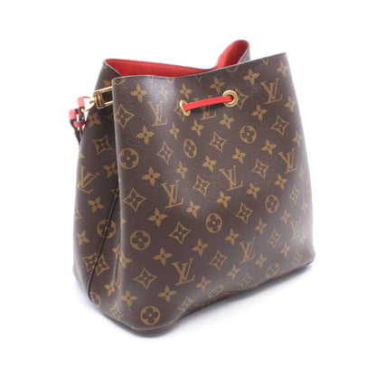 ネオノエ モノグラム コクリコ ショルダーバッグ PVC レザー ブラウン レッド ルイヴィトン バッグ LOUIS VUITTON