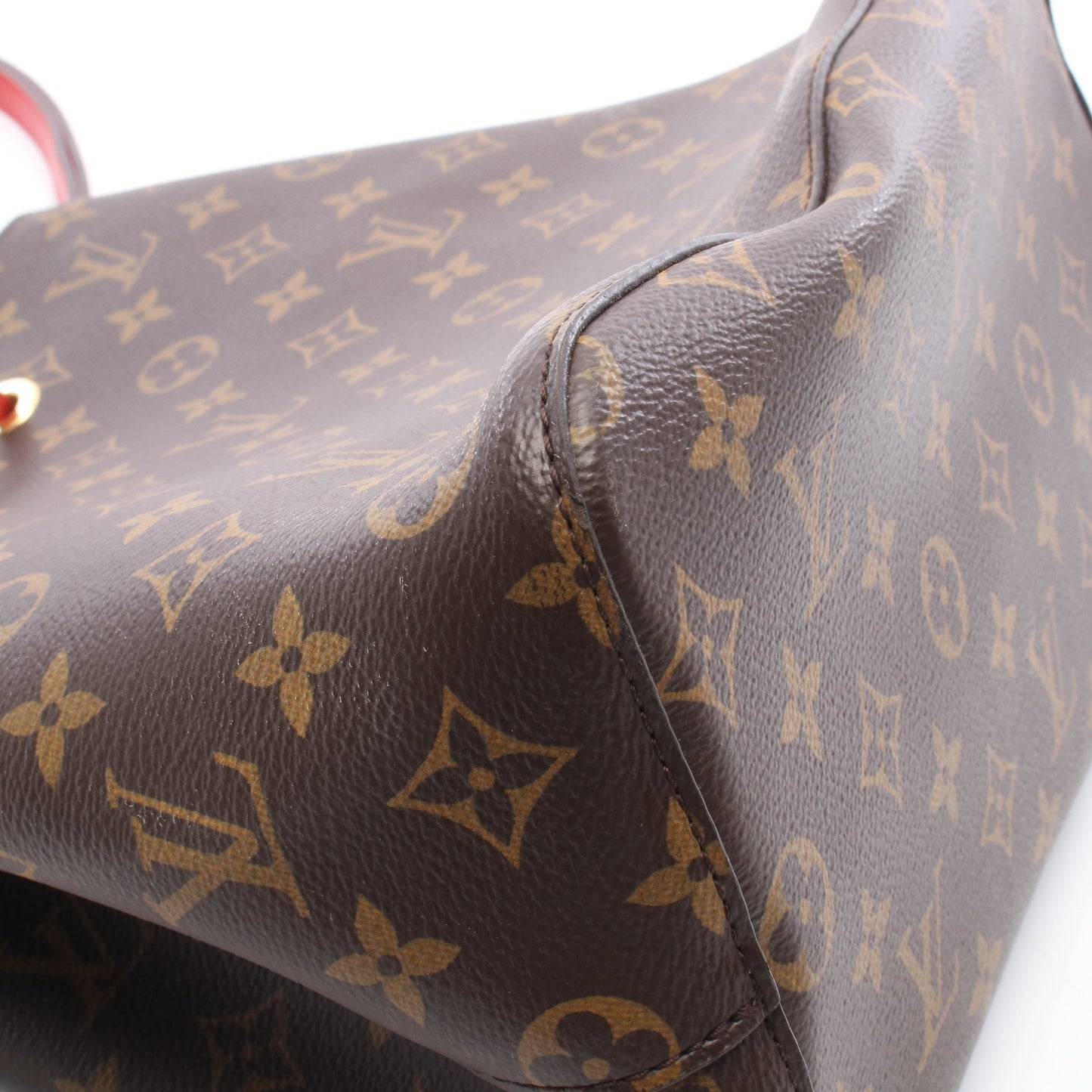 ネオノエ モノグラム コクリコ ショルダーバッグ PVC レザー ブラウン レッド ルイヴィトン バッグ LOUIS VUITTON