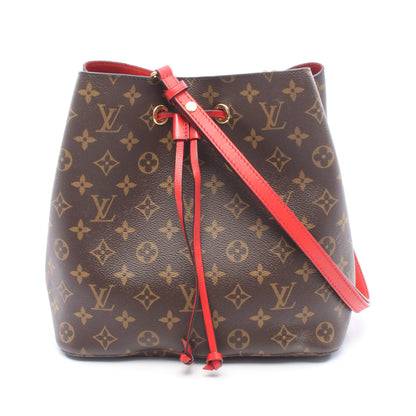 ネオノエ モノグラム コクリコ ショルダーバッグ PVC レザー ブラウン レッド ルイヴィトン バッグ LOUIS VUITTON