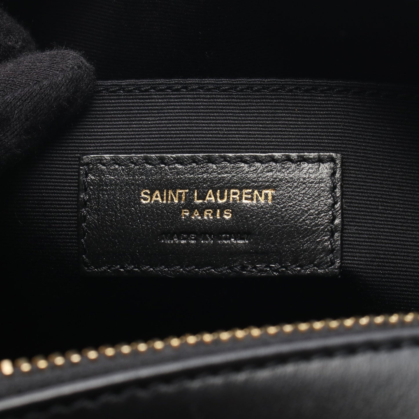 LOU ルー ショルダーバッグ レザー ブラック サンローランパリ