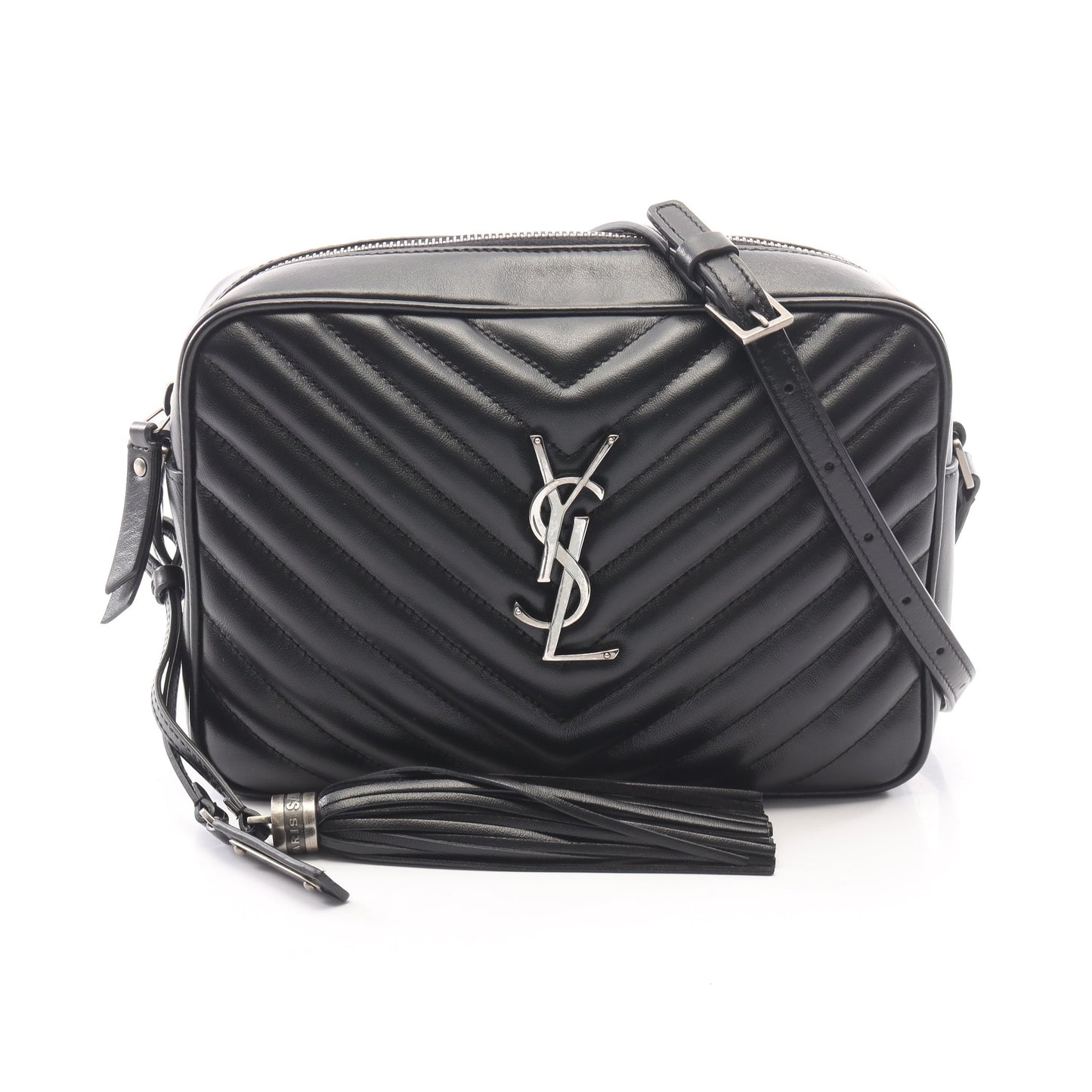 LOU CAMERA BAG ルー カメラバッグ ショルダーバッグ レザー ブラック サンローランパリ