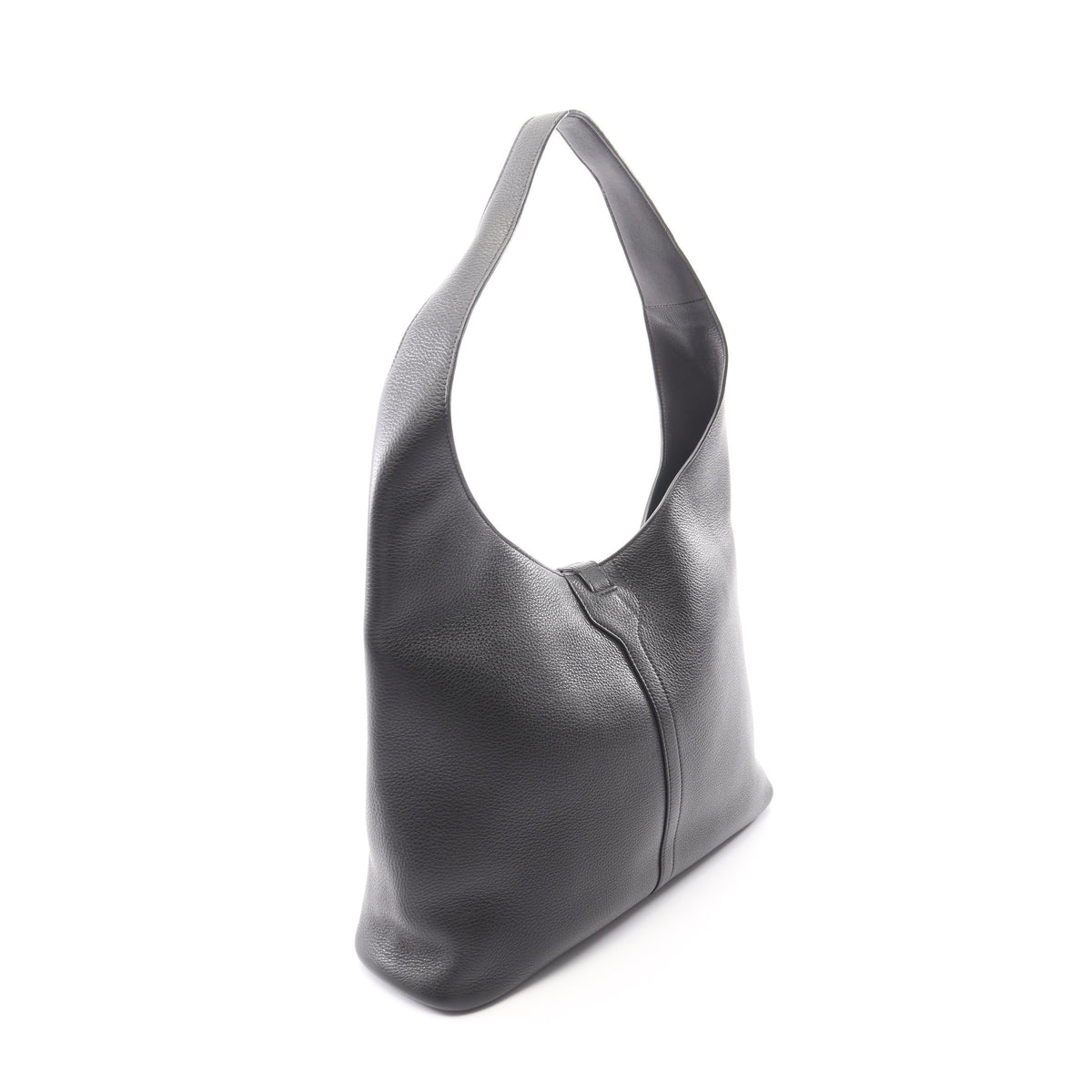 LOCKER NORTH-SOUTH ミディアム ホーボーバッグ ワンショルダーバッグ レザー ブラック バレンシアガ バッグ BALENCIAGA