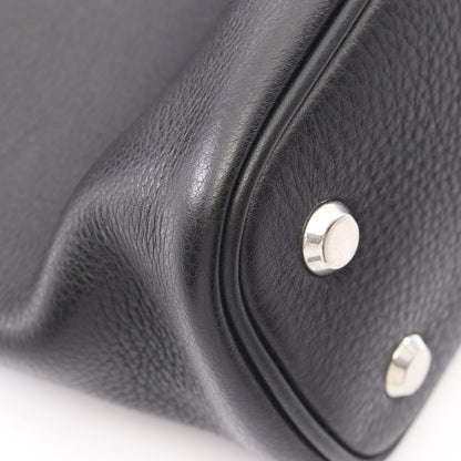 LOCKER NORTH-SOUTH ミディアム ホーボーバッグ ワンショルダーバッグ レザー ブラック バレンシアガ バッグ BALENCIAGA