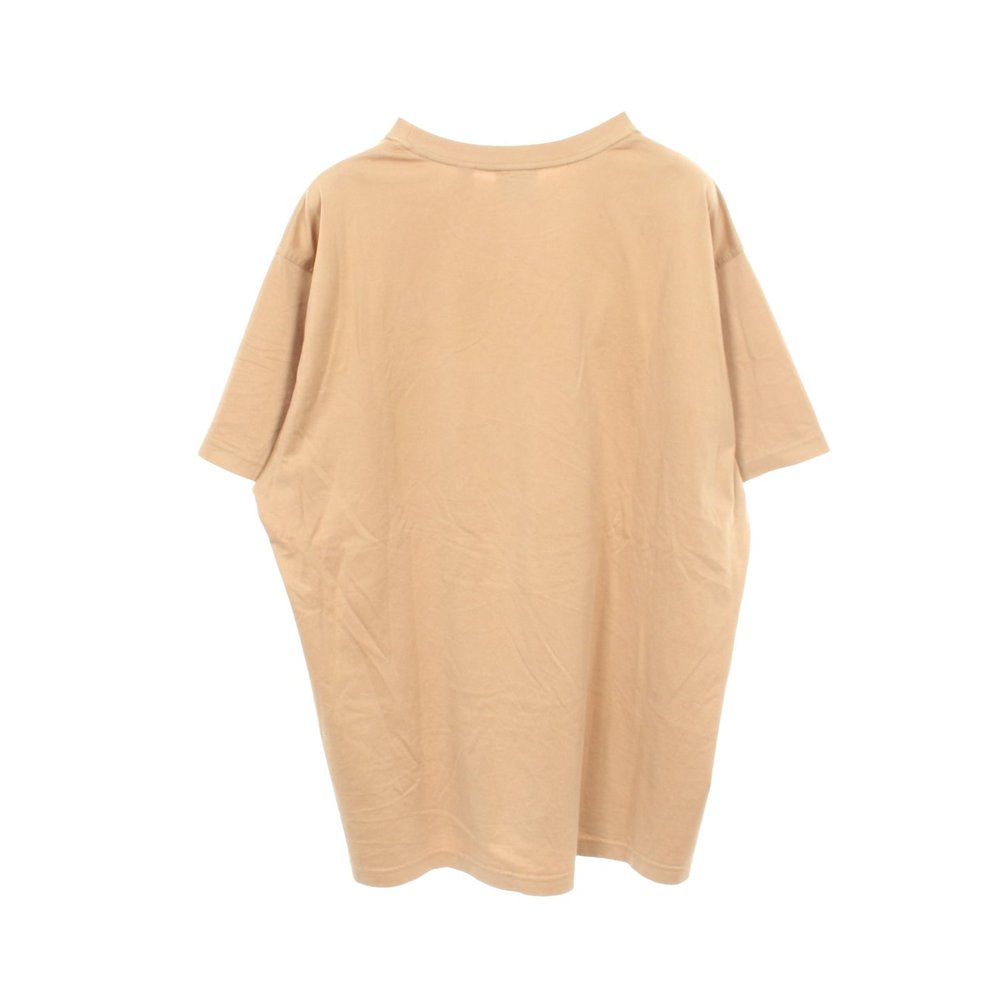 ロゴ刺繍 半袖Tシャツ コットン ベージュ バーバリー トップス BURBERRY