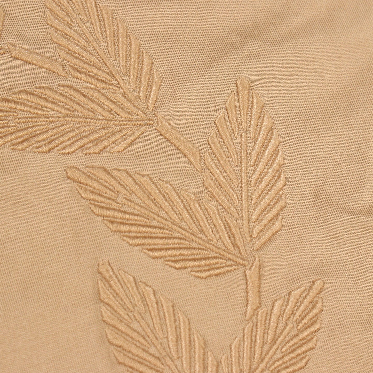 ロゴ刺繍 半袖Tシャツ コットン ベージュ バーバリー トップス BURBERRY