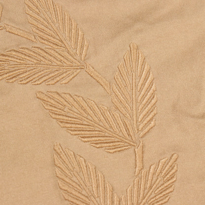 ロゴ刺繍 半袖Tシャツ コットン ベージュ バーバリー トップス BURBERRY