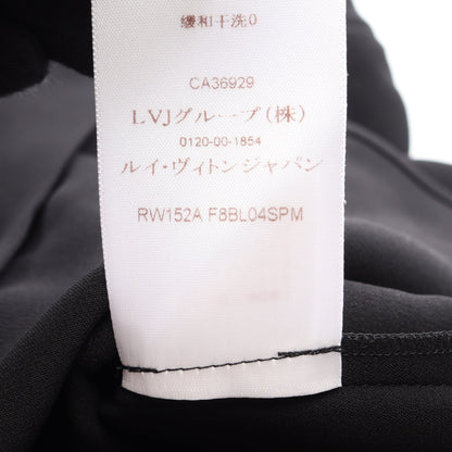 ボウタイ付き ブラウス シルク ブラック ルイヴィトン