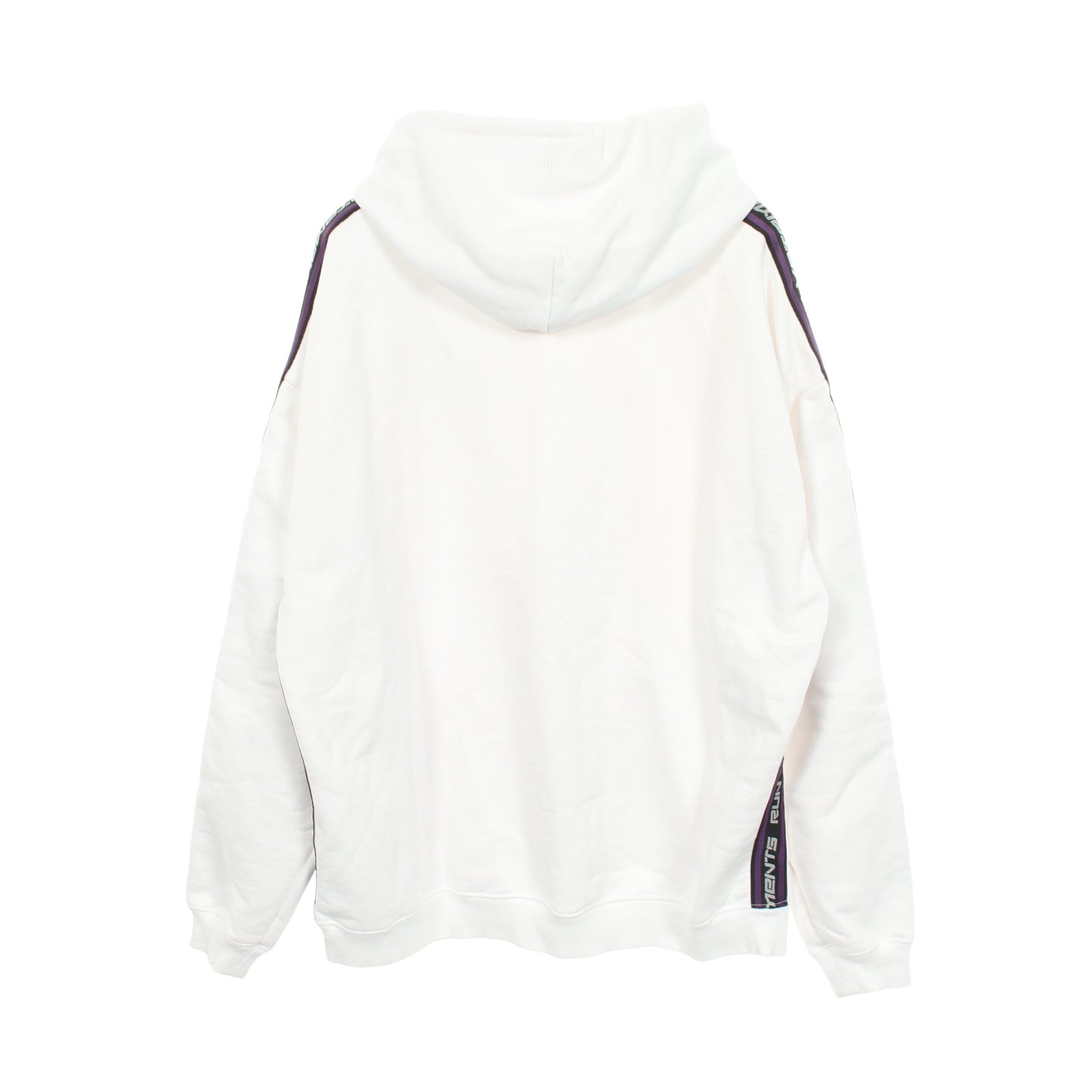 21AW Logo Tape Hoodie プルオーバーパーカー コットン ホワイト ヴェトモン トップス VETEMENTS