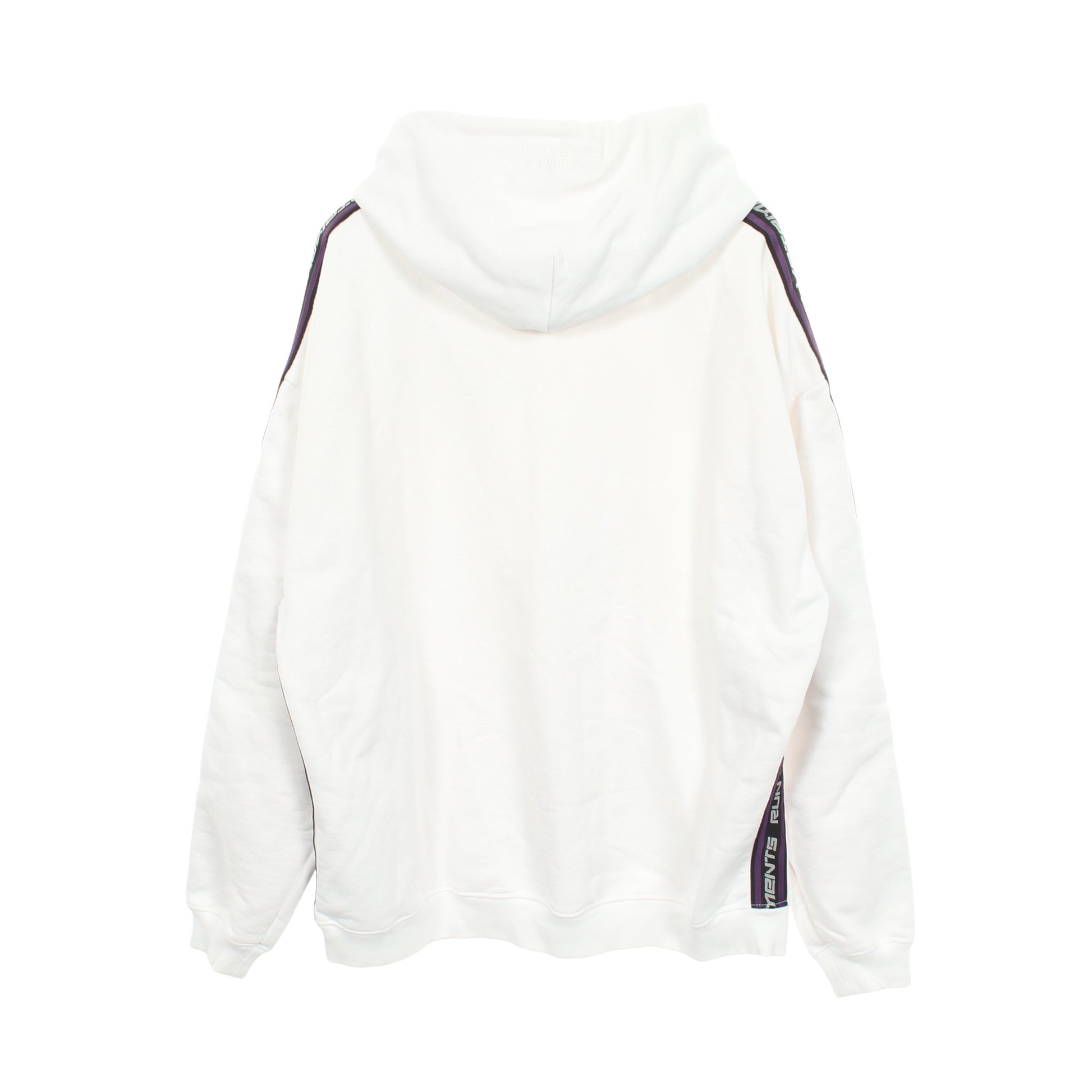 21AW Logo Tape Hoodie プルオーバーパーカー コットン ホワイト ヴェトモン トップス VETEMENTS