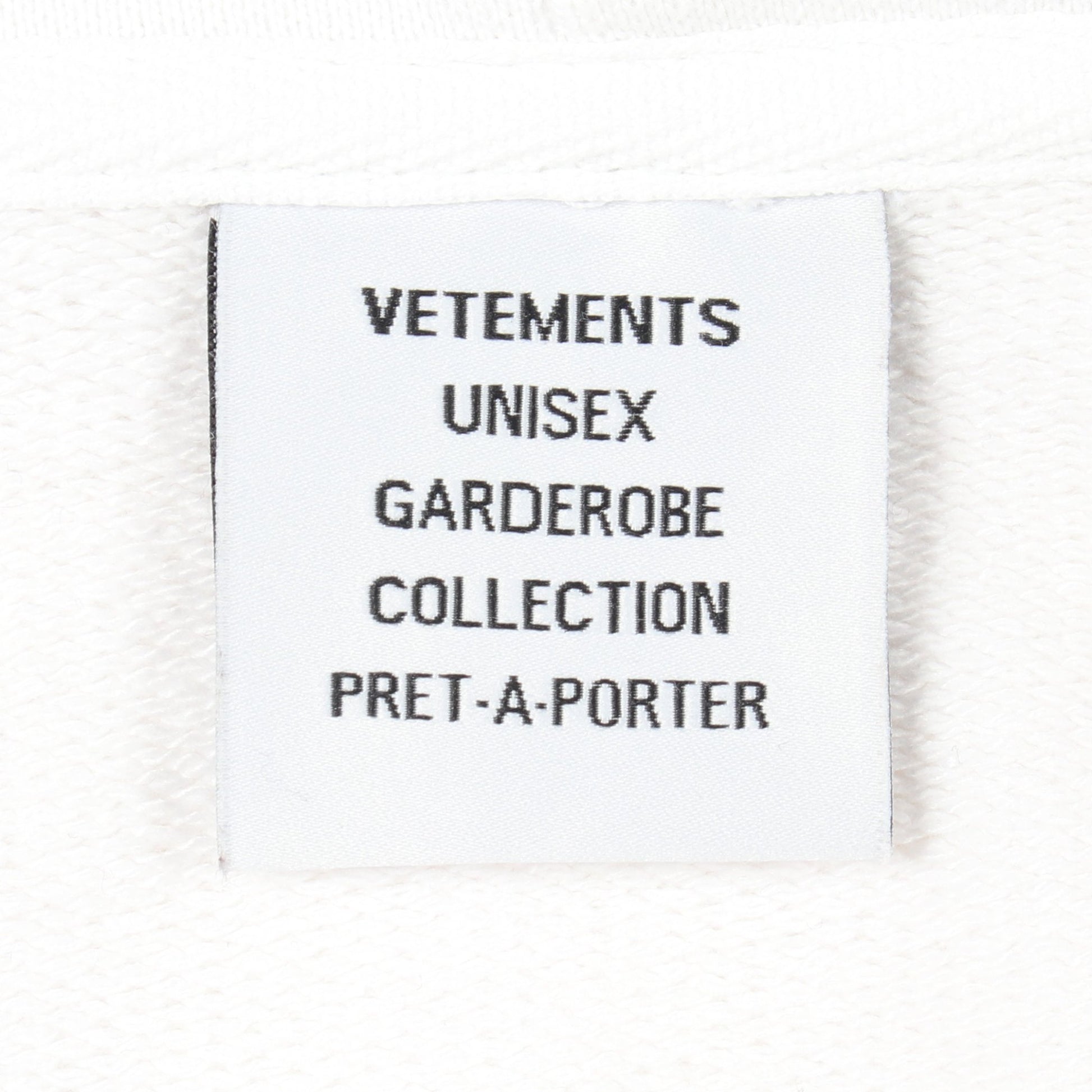 21AW Logo Tape Hoodie プルオーバーパーカー コットン ホワイト ヴェトモン トップス VETEMENTS