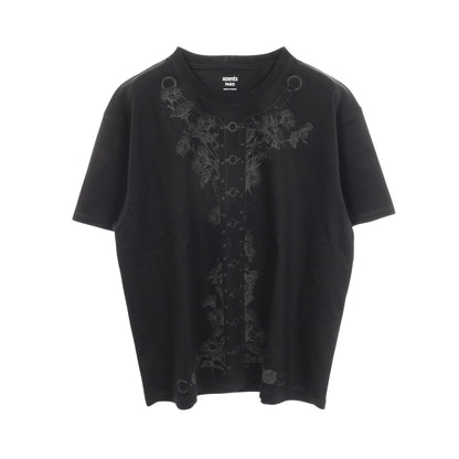 カルトゥッシュ 半袖Tシャツ コットン ブラック エルメス トップス HERMES