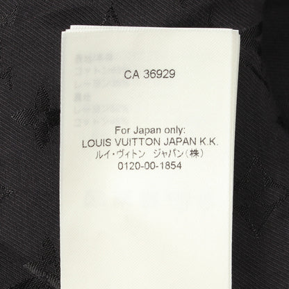 ライトボンバー ウィズ エンボス シグネチャーディテール ブルゾン コットン レーヨン ブラック ルイヴィトン アウター LOUIS VUITTON