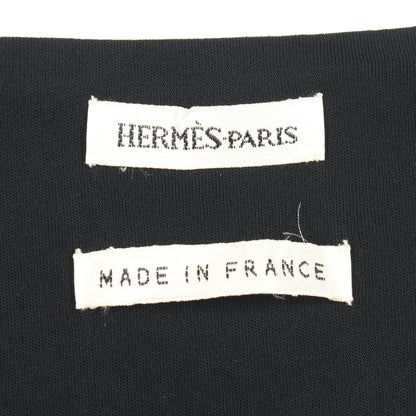 ノースリーブ ラップワンピース ビスコース ブラック エルメス ワンピース HERMES