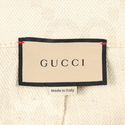ジャンボGG ショート パンツ コットン リネン オフホワイト グッチ ボトムス GUCCI
