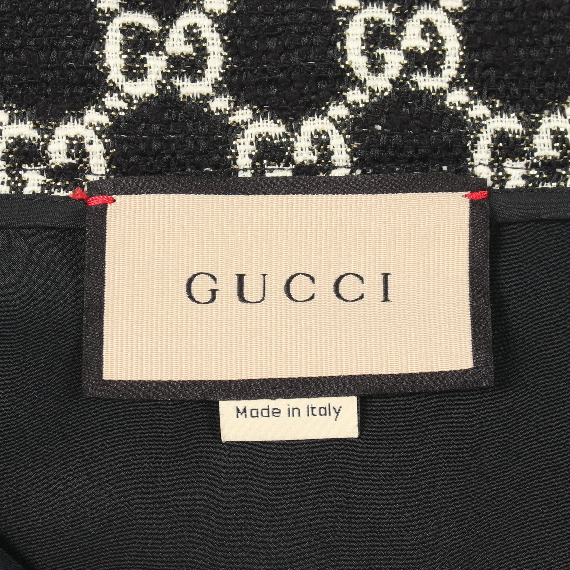 GG柄 ツイード スカート コットン ブラック オフホワイト グッチ ボトムス GUCCI