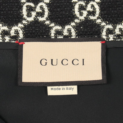 GG柄 ツイード スカート コットン ブラック オフホワイト グッチ ボトムス GUCCI