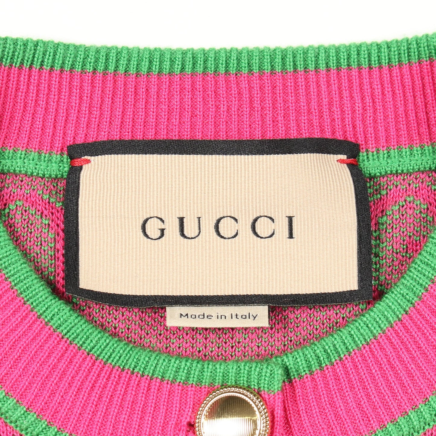 GG柄 カーディガン コットン ウール ピンクパープル グリーン グッチ トップス GUCCI