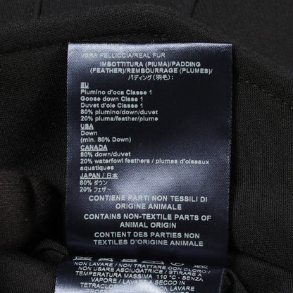 ダウンコート コットン ウール ブラック ヘルノ アウター HERNO