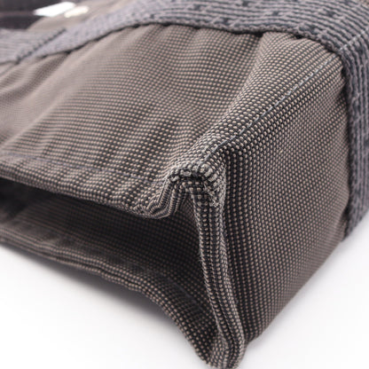 エールラインPM ハンドバッグ トートバッグ ナイロンキャンバス グレー シルバー金具 エルメス