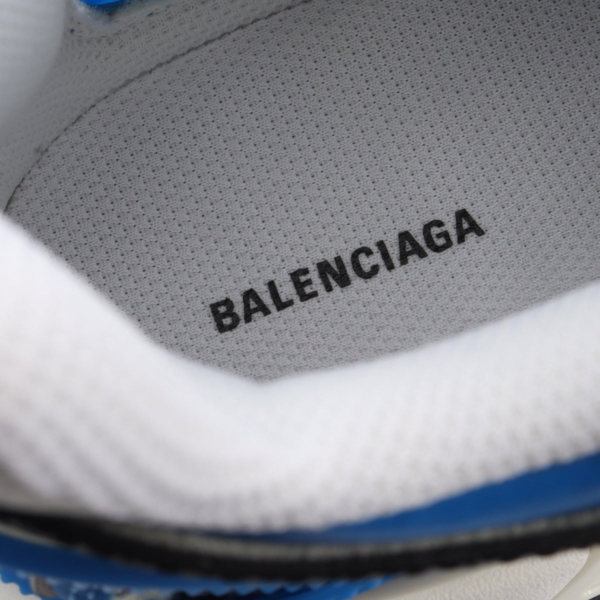 TRACK.2 OPEN SNEAKER トラック2 オープン スニーカー ラバー ファブリック ホワイト ブルー バレンシアガ シューズ BALENCIAGA