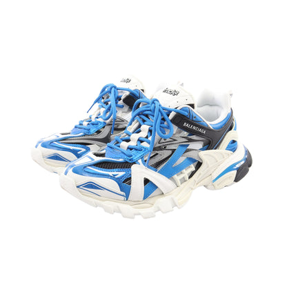TRACK.2 OPEN SNEAKER トラック2 オープン スニーカー ラバー ファブリック ホワイト ブルー バレンシアガ シューズ BALENCIAGA