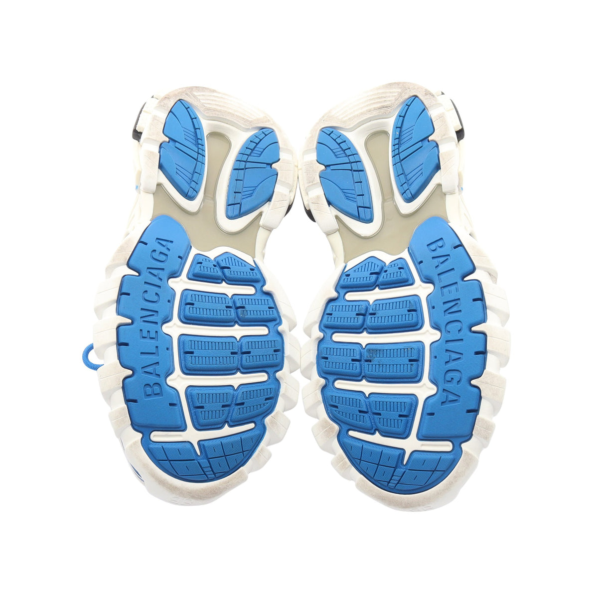 TRACK.2 OPEN SNEAKER トラック2 オープン スニーカー ラバー ファブリック ホワイト ブルー バレンシアガ シューズ BALENCIAGA