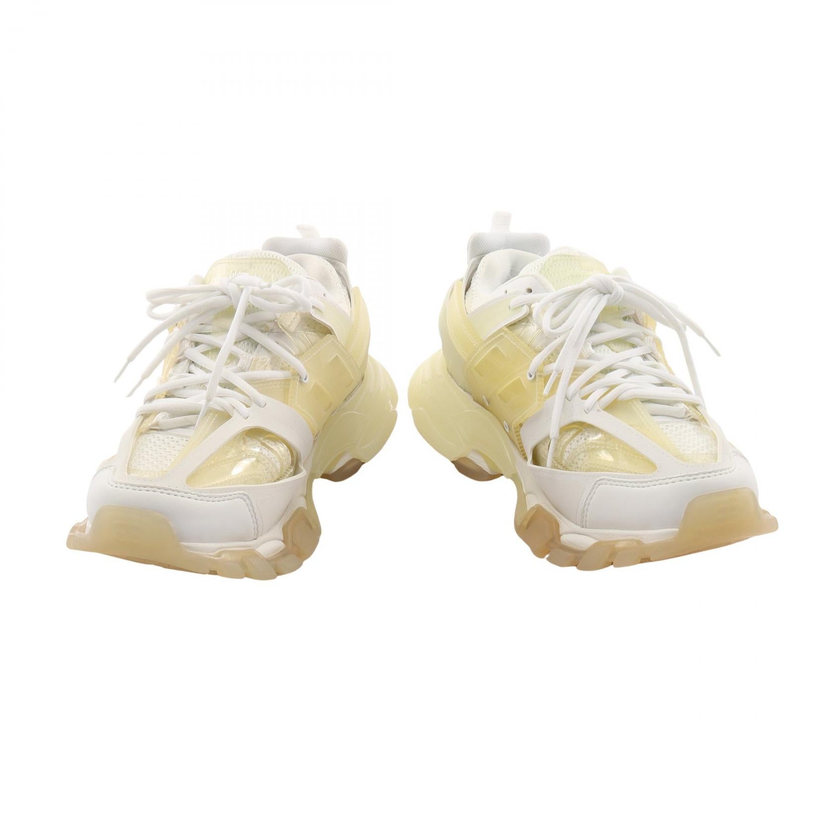 TRACK CLEAR SOLE スニーカー ファブリック ラバー ホワイト アイボリー バレンシアガ シューズ BALENCIAGA